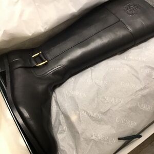 NEW W/O TAGS - LAUREN RALPH LAUREN BERNADINE TALL RIDING BOOTS - NEW W/O TAGS